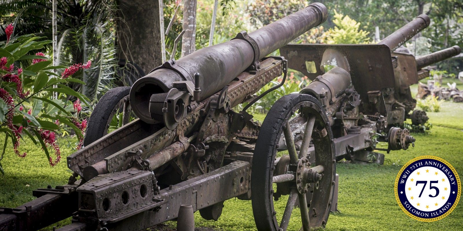 Solomon Islands Secrets Explore WWII Relics Solomon Airlines   Cannons Watermark 